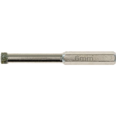 Foret couronne diamantée 6 pans SCID - Diamètre 6 mm
