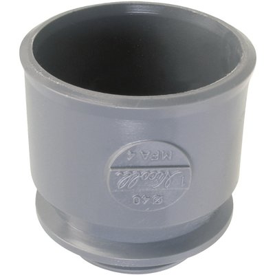 Adaptateur PVC gris droit - Ø 50 mm - Nicoll