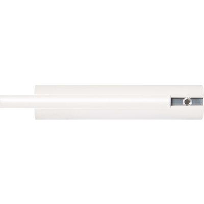 Tube droit blanc - 460 mm - Ø 33 mm - Système polyalu - Pellet ASC
