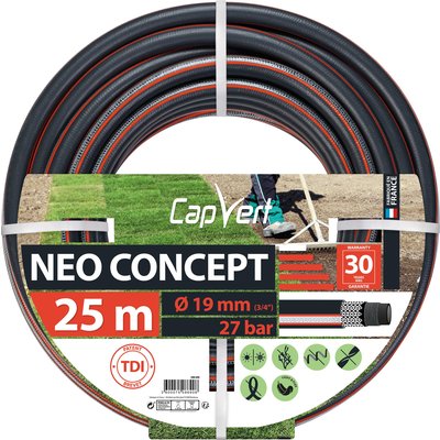 Tuyau d'arrosage - Néo Concept - Capvert - Ø 19 mm - L. 25 m