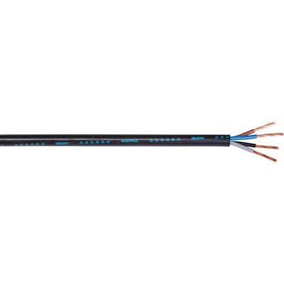 Câble rigide industriel U1000 R2V noir - 4G6 mm² - Au mètre - Lynelec