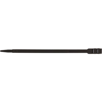Collier de fixation extérieur noir Dhome - Dimensions 260 x 9 x 62 mm - Vendu par 20