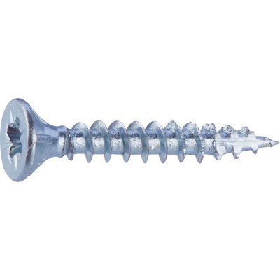 Vis agglo - Fixpro - Tête fraisée - PZ - Acier zingué - 3 x 20 mm - Boîte de 500