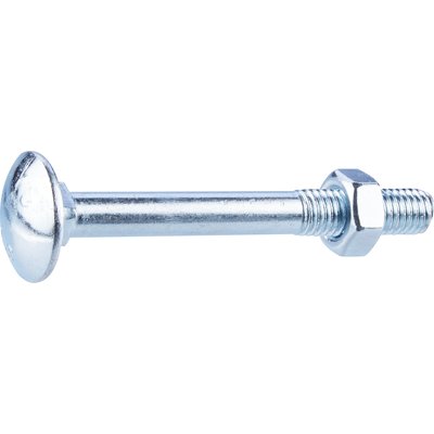 Boulon Japy - Fixpro - Tête ronde collet carré  - TRCC - Acier zingué - 8 x 70/22 mm - Boîte  de  50