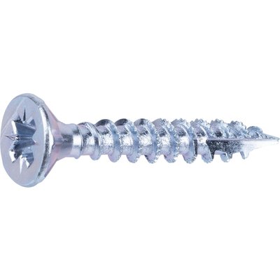 Vis agglo - Fixpro - Tête fraisée - PZ - Acier zingué - 4 x 25 mm - Boîte de 500
