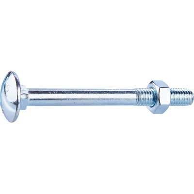 Boulon Japy - Fixpro - Tête ronde collet carré  - TRCC - Acier zingué - 8 x 80/22 mm - Boîte  de  25