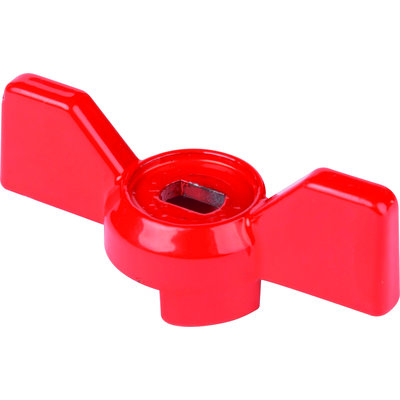 Manette papillon pour vanne - Sider - Rouge - 1"