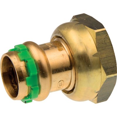 Raccord cuivre droit avec écrou à sertir - AALBERTS INTERGRATED PIPING SYSTEMS - - F1"1/2 - Ø42mm