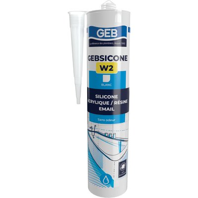 Mastic silicone - Gebsicone W2 - GEB - 310 ml