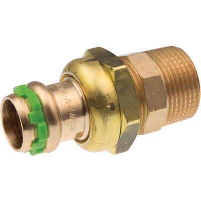 Raccord union laiton droit à sertir - M 1" - Ø 28 mm - À sertir - Aalberts Integrated Piping Systems