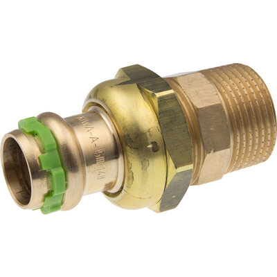 Raccord union laiton droit à sertir - AIPS - VSH SudoPress - M 1" - Ø 28 mm - À sertir