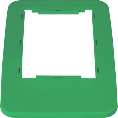 Cadre couvercle pour poubelle - PROBBAX -  32,5 x 45,5 x 2 cm - Vert