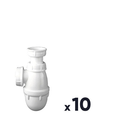 Lot de 10 Siphon d'évier - 1"1/2 - Ø 40 mm - Nicoll