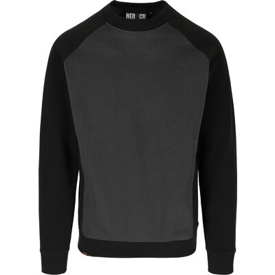 Sweat à col rond  - Boris - HEROCK - Anthracite/Noir - Taille S