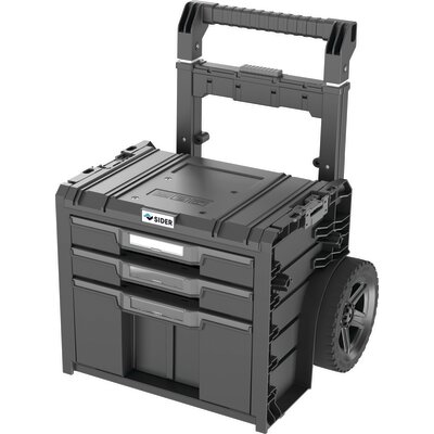 Coffret empilable sur roues - SIDER - Cassius - 3 Tiroirs - 490x440x660mm
