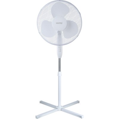 Ventilateur sur pied - Varma - Ø 40 cm - H. max 120 cm - 40 W - 3 vitesses - Blanc