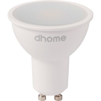 Ampoule LED spot - Dhome - GU10 - 5 W - 450 lm - 4000 K - 100° - Dimmable - Boite