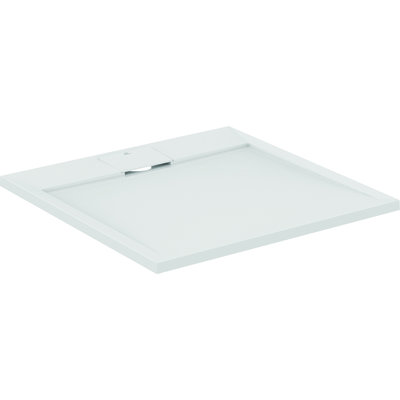Receveur de douche extra plat - Ultra Flat S i.life - Idéal Standard - 80 x 80 cm - Blanc pur effet pierre