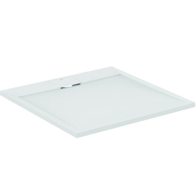 Receveur de douche extra plat - Ultra Flat S i.life - Idéal Standard - 90 x 90 cm - Blanc pur effet pierre