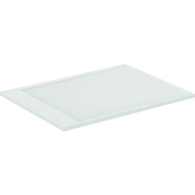 Receveur de douche extra plat - Ultra Flat S i.life - Idéal Standard - 120 x 80 cm - Blanc pur effet pierre