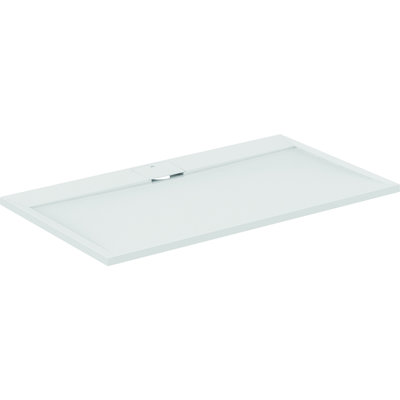 Receveur de douche extra plat - Ultra Flat S i.life - Idéal Standard - 140 x 80 cm - Blanc pur effet pierre