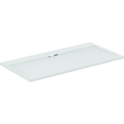 Receveur de douche extra plat - Ultra Flat S i.life - Idéal Standard - 160 x 80 cm - Blanc pur effet pierre