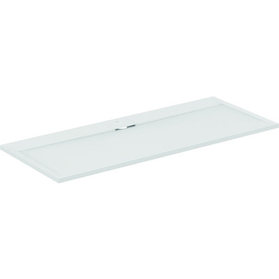Receveur de douche extra plat - Ultra Flat S i.life - Idéal Standard - 170 x 70 cm - Blanc pur effet pierre