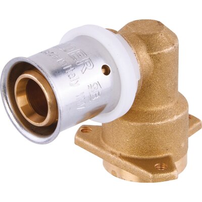 Coude 90° pour sortie de cloison - SIDER - Ø20 - 1/2"