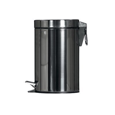 Poubelle à pédale - PROBBAX - Inox miroir - 5 L