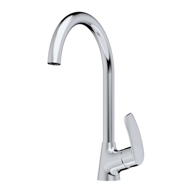 Mitigeur évier bec col de cygne - SIDER - Prima - 12 l/min - L.340 mm