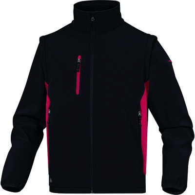 Vestes avec manche amovibles - Mysen2 - Delta Plus - Noir / Rouge - S