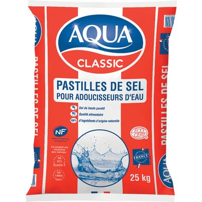 Pastilles de sel pour adoucisseur - AQUA CLASSIC - 25 kg