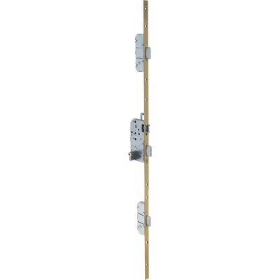 Serrure multipoint bronze gauche à fouillot - Clé I - Axe à 50 mm - Trilock 5000 A2P* - Vachette