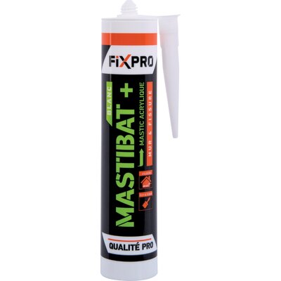 Mastic monocomposant acrylique - FIXPRO - Mastibat + - Blanc