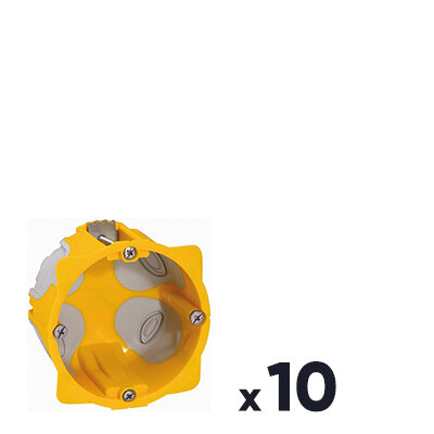 Boîte d'encastrement Batibox Energy 1 poste - LEGRAND - Lot de 10