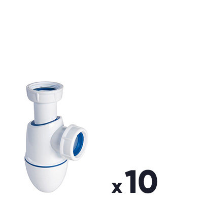 Lot de 10 siphons de lavabo Easyphon