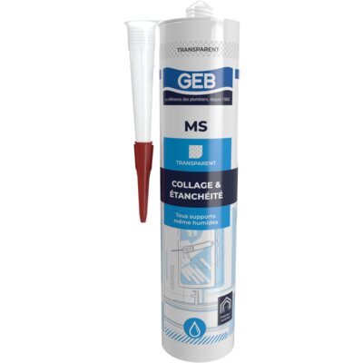 Colle-mastic - GEB - Multi-supports - Transparent - 280 ml