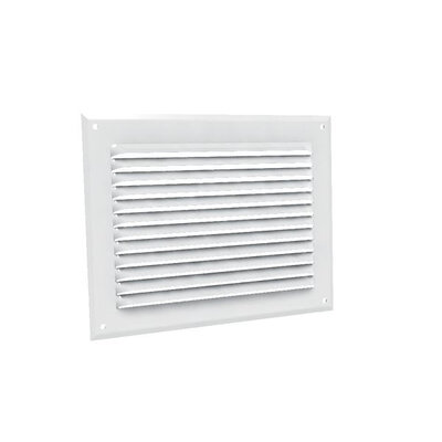 Grille d’aération rectangulaire à auvents – ANJOS – Aluminium laqué – 290 × 50 mm