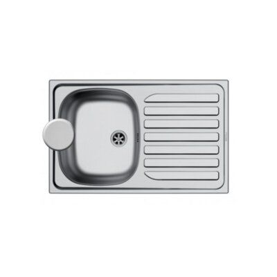 Evier inox - NORD INOX - 755x480 mm - Une cuve - Sans vidage