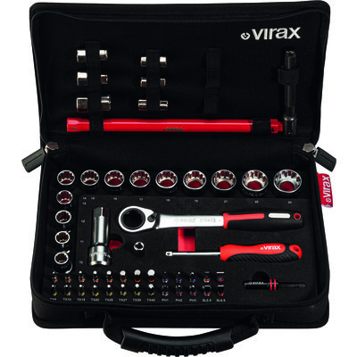 Coffret clé et douilles - VIRAX - Plombi'Box - 51 outils