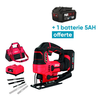 Scie sauteuse sans fil  SW1E3420DC + 1 batterie 5Ah OFFERTE - SKIL