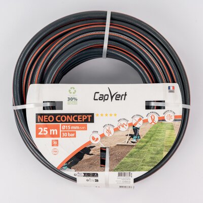 Tuyau d'arrosage - Néo Concept - Capvert - Ø 15 mm - L. 25 m