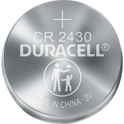 Pile bouton lithium CR2430 3 V - Duracell - Blister x2