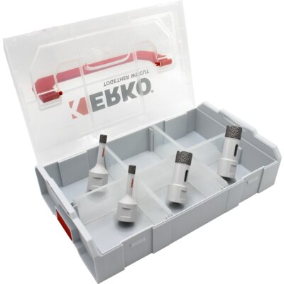 Coffret trépans diamant pour montage sur meuleuse