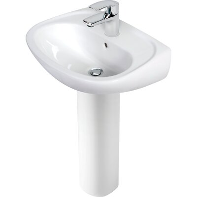 Pack lavabo mitigeur + colonne - SIDER - Prima - Avec vidage - Largeur 550mm
