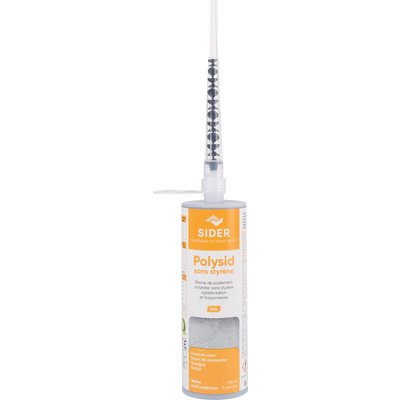 Résine de scellement chimique - SIDER - Polysid - Gris - 410 ml - Sans styrène
