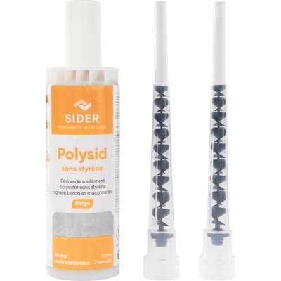 Kit de scellement chimique sans styrène - Polysid - Sider - 170 ml