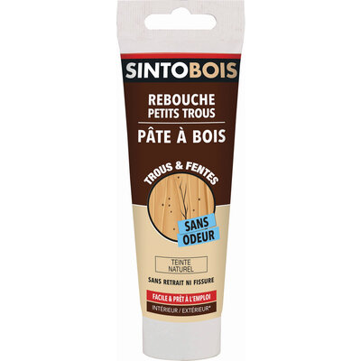 Rebouche imperfections - SINTO - Pâte à bois naturel - 80 g