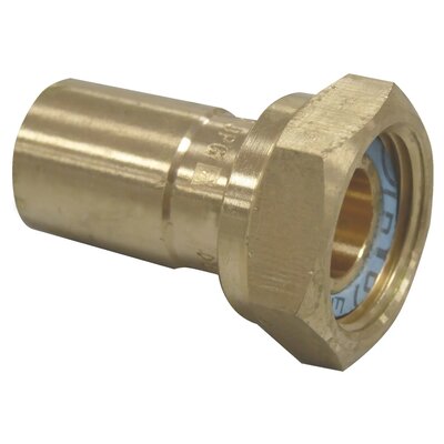 Manchon droit écrou tournant gaz - CONEX BÄNNINGER - FØ22mm - F3/4" - A sertir