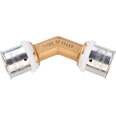 Raccord multicouche coudé 45° - SIDER - Ø 50 mm - A sertir